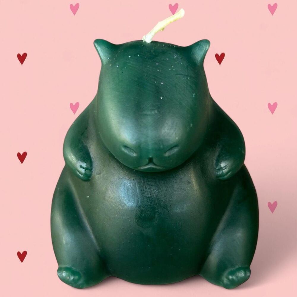 Handmade Halloween Capybara Candle